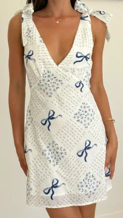 Tullie Mini Dress - Sweet Bow Blue