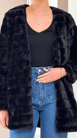 Tully Longline Jacket - Black