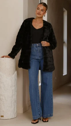 Tully Longline Jacket - Black