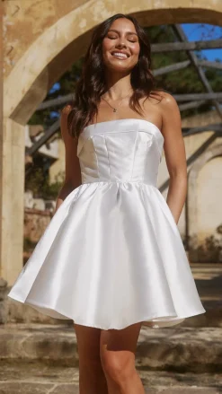 Valentina Mini Dress - White