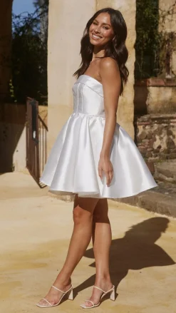 Valentina Mini Dress - White