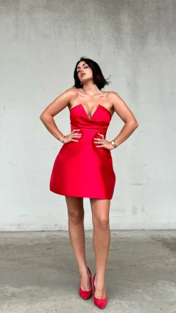 Valerie Mini Dress - Red