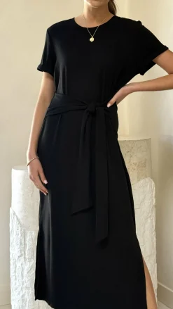 Valier Midi Dress - Black