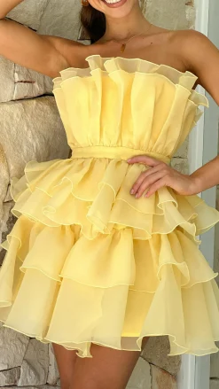 Vallerina Mini Dress - Yellow