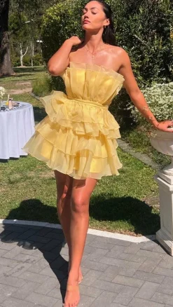 Vallerina Mini Dress - Yellow