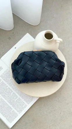 Vasanti Woven Clutch - Black