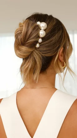 Vasska Hair Pin Set - Pearl