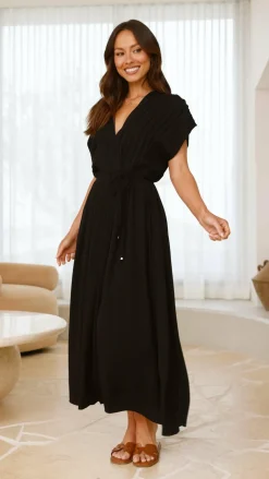 Velia Maxi Dress - Black