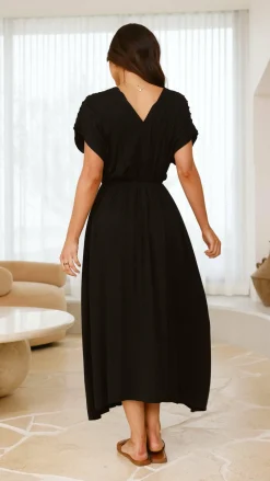 Velia Maxi Dress - Black