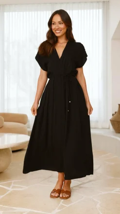 Velia Maxi Dress - Black