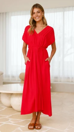 Velia Maxi Dress - Red