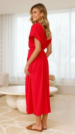 Velia Maxi Dress - Red