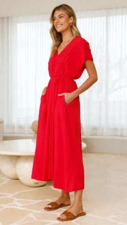 Velia Maxi Dress - Red