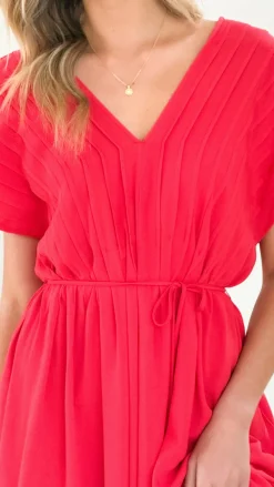 Velia Maxi Dress - Red