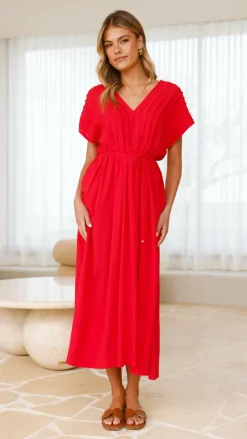 Velia Maxi Dress - Red