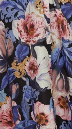 Veronica Button Down Maxi Dress - Azure Donatella