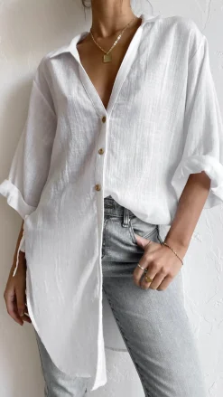 Vesper Short Sleeve Top - White