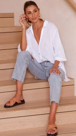 Vesper Short Sleeve Top - White