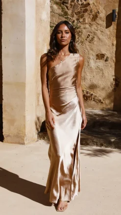 Victoria Maxi Dress - Gold