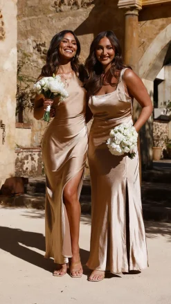 Victoria Maxi Dress - Gold