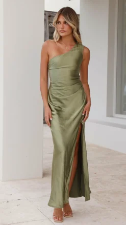Victoria Maxi Dress - Olive