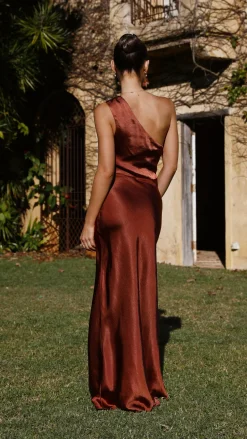 Victoria Maxi Dress - Rust