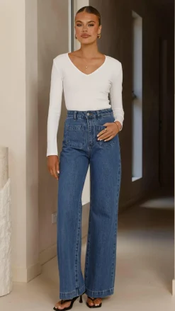 Vienna Long Sleeve Top - White