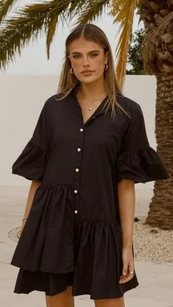 Viola Mini Dress - Black