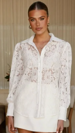 Vivian Lace Top - White