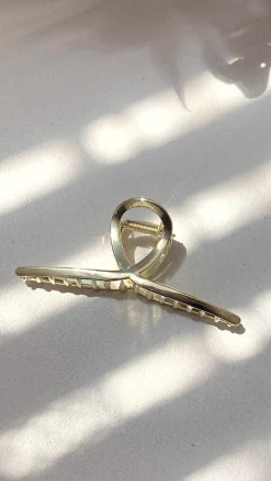 Wallia Claw Clip - Gold