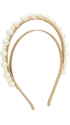 Whitney Headpiece - Gold/Pearl