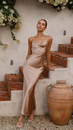 Willow Maxi Dress - Latte