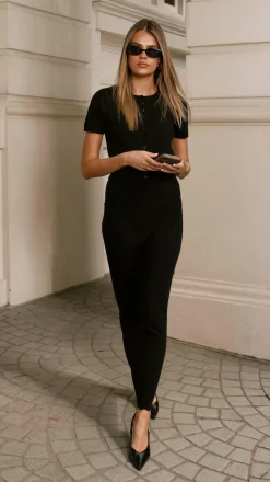 Xanthe Knit Top - Black