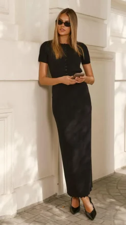 Xanthe Knit Top - Black