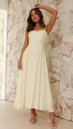 Xylia Maxi Dress - Yellow