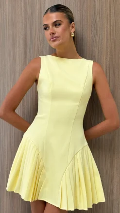 Yesim Mini Dress - Yellow