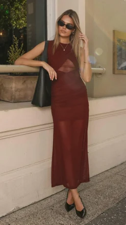 Zarah Maxi Dress - Cherry