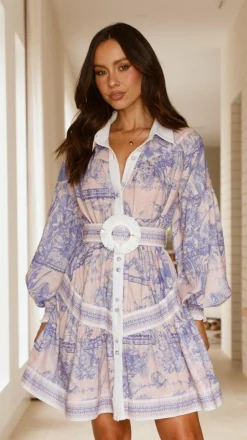 Zareen Long Sleeve Mini Dress - Bliss Doll