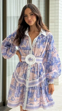 Zareen Long Sleeve Mini Dress - Bliss Doll