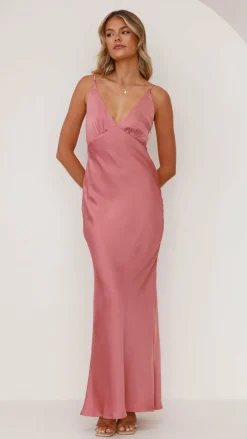 Ziah Maxi Dress - Baked Rose
