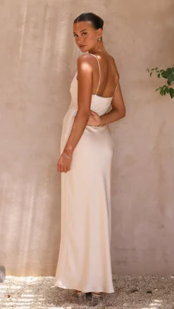 Ziah Maxi Dress - Champagne