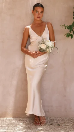 Ziah Maxi Dress - Champagne