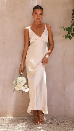 Ziah Maxi Dress - Champagne