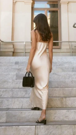 Ziah Maxi Dress - Champagne