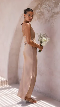 Ziah Maxi Dress - Latte
