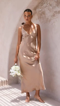 Ziah Maxi Dress - Latte