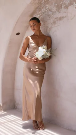 Ziah Maxi Dress - Latte