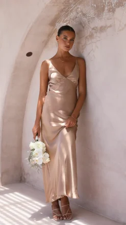 Ziah Maxi Dress - Latte