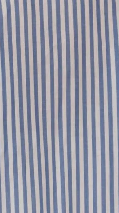 Zoah Long Sleeve Button Up Shirt - Blue/White Stripe